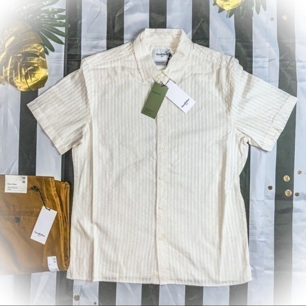 GOODFELLOW & CO MENS BUTTON DOWN SHIRT STANDARD…